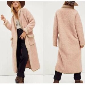 EUC Free People Irresistible Teddy Cardi Jacket Size XS OVERSIZED